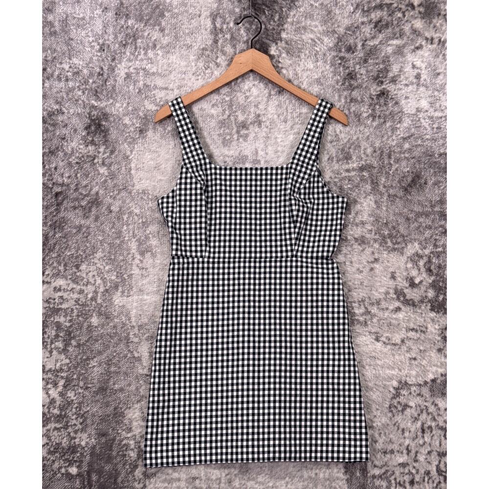 Favorite Daughter Black and White Gingham Mini Dress